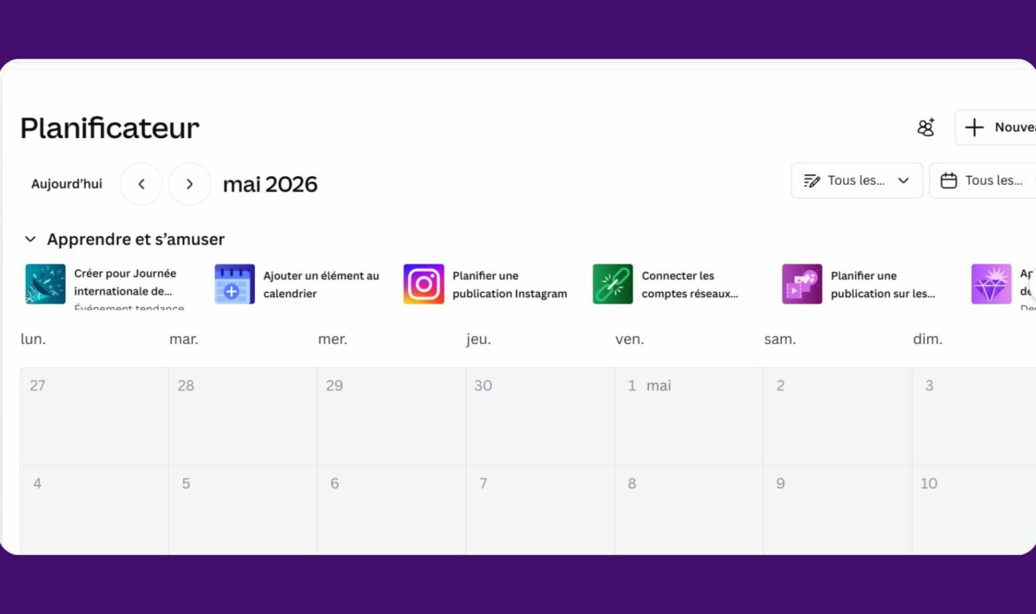 Canva IA 2.0 planificateur