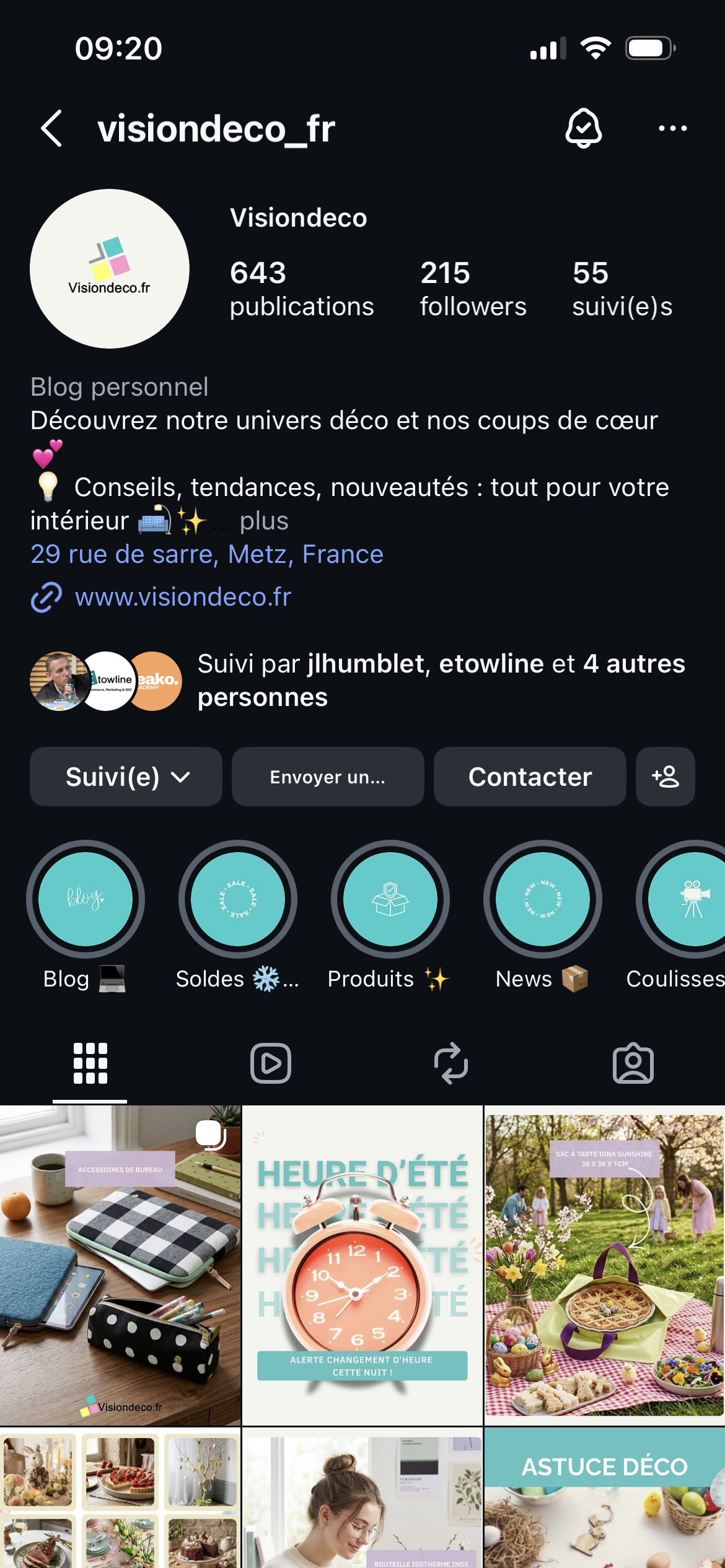 Instagram Vision deco