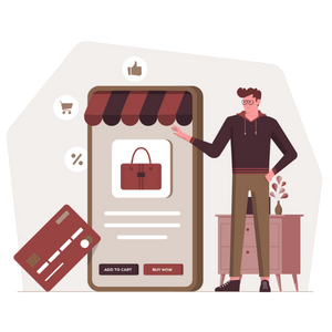 Icône stratégie e-commerce