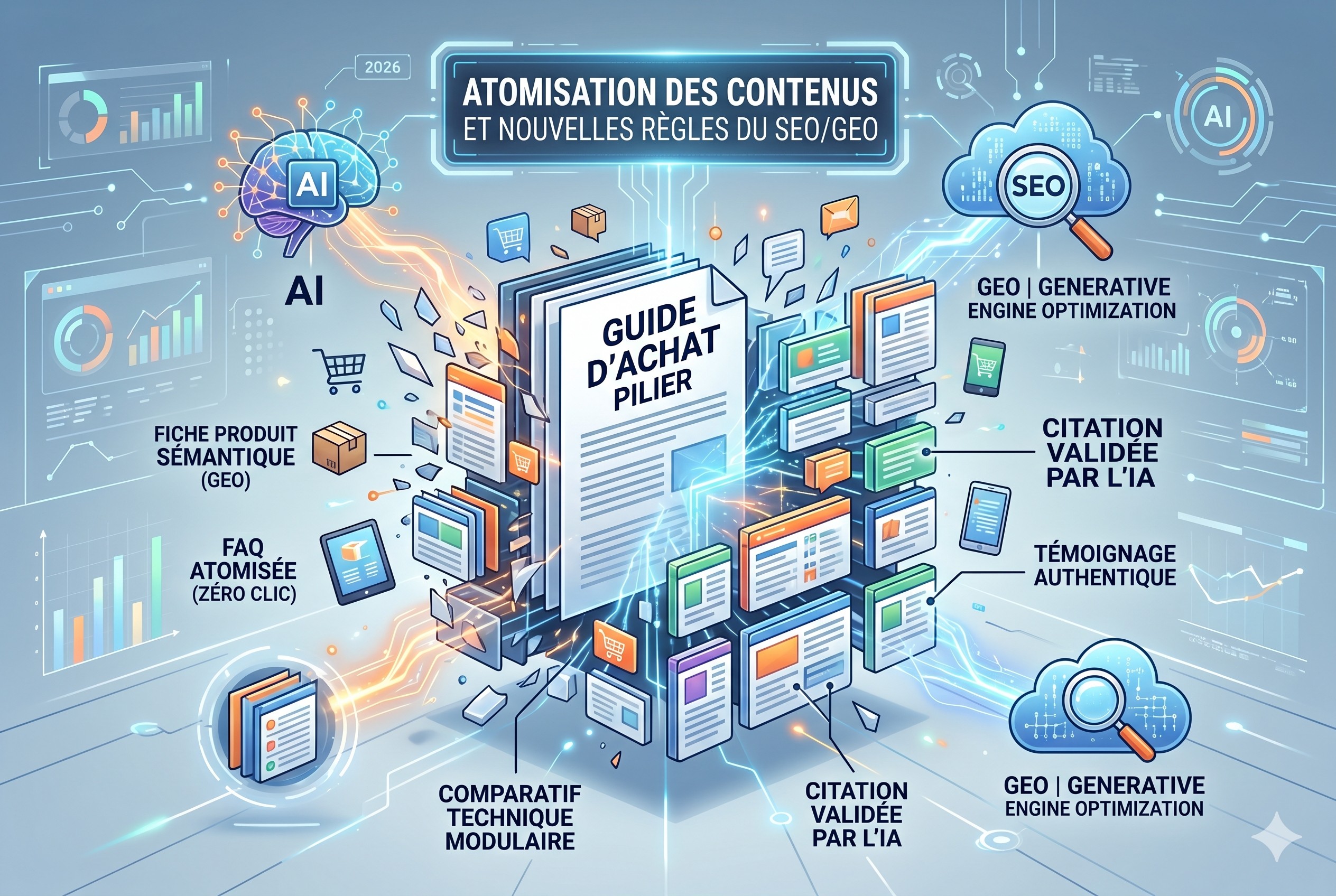 atomisation contenu seo geo
