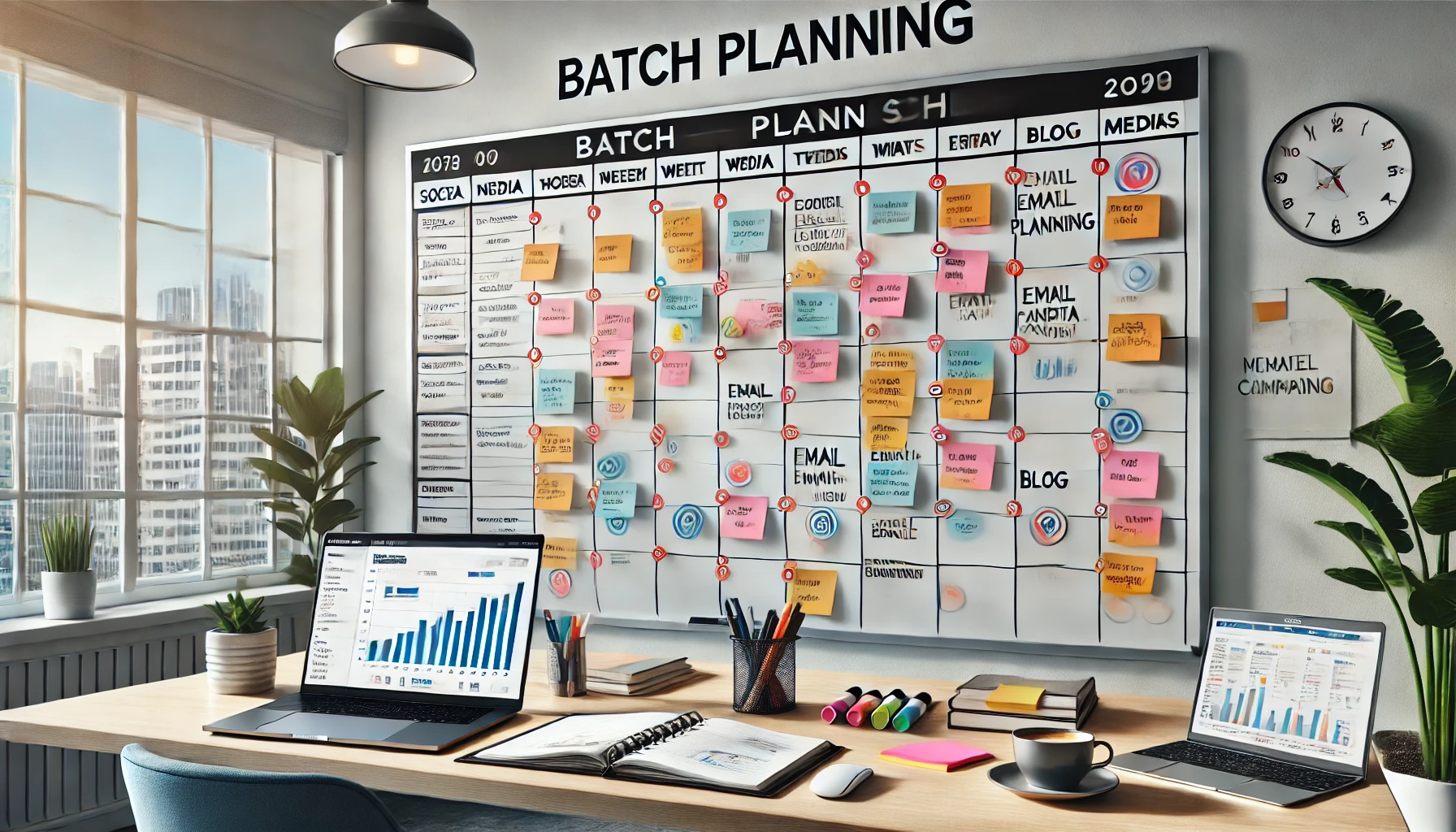 batch planning communication digitale