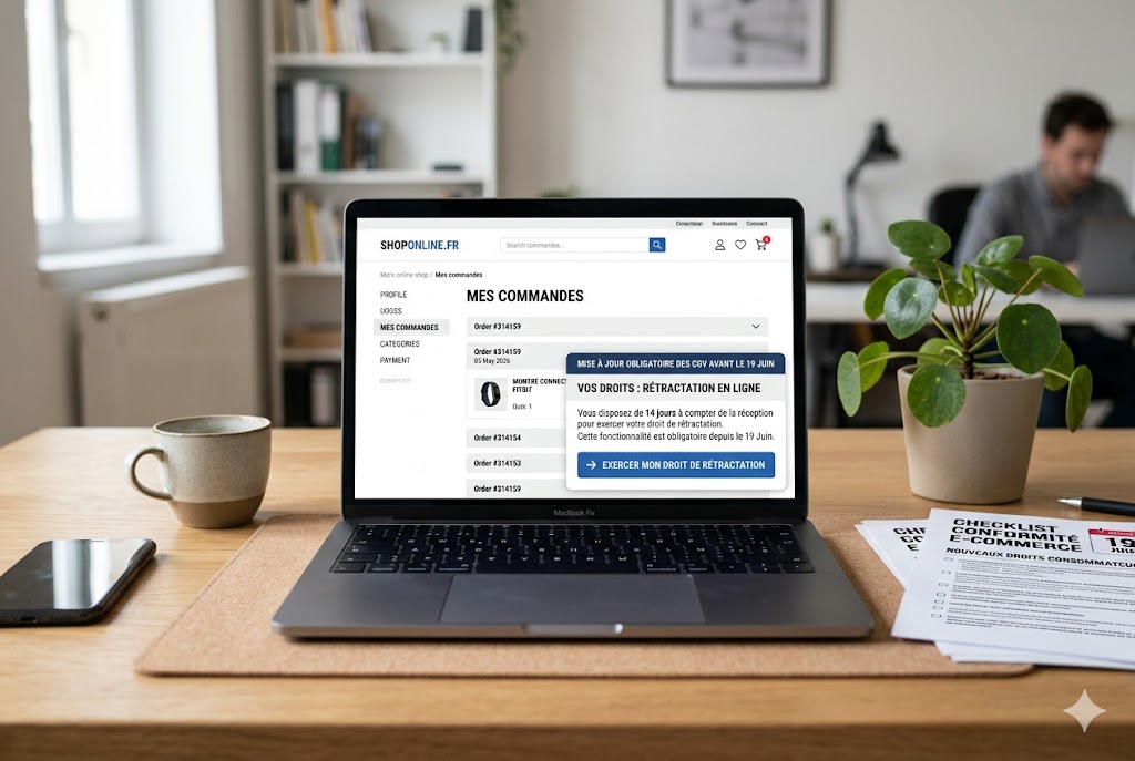 bouton retractation obligatoire ecommerce