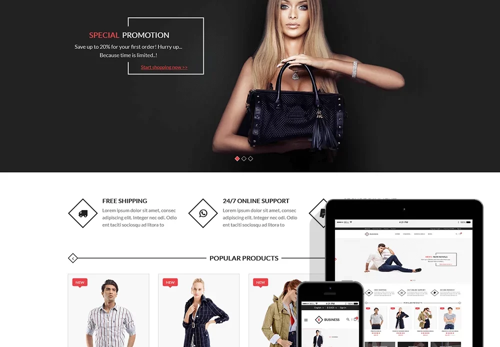 meilleur thème prestashop gratuit e-business