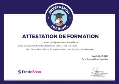 formation presta marine