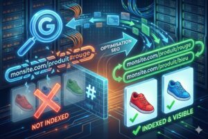 E-commerce : faut-il utiliser des fragments d’URL (#) ou des paramètres pour vos variantes ?