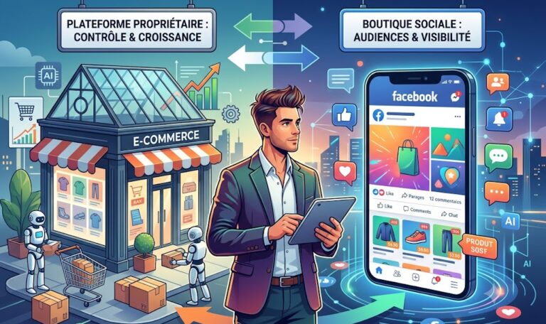 facebook vs site ecommerce