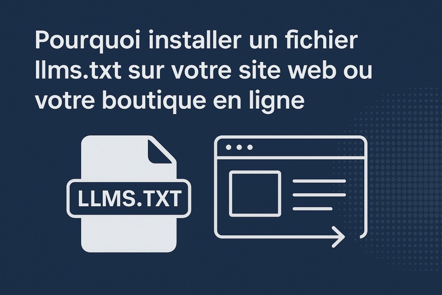 fichier llms txt site internet IA