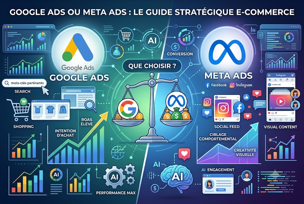 google ads meta ads comparatif