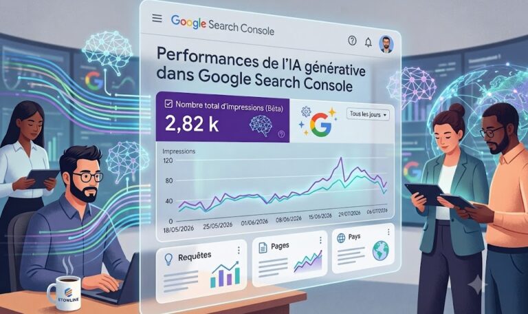 performance rapport IA Google search console