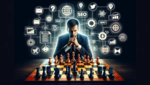 strategie seo et jeu d'echecs