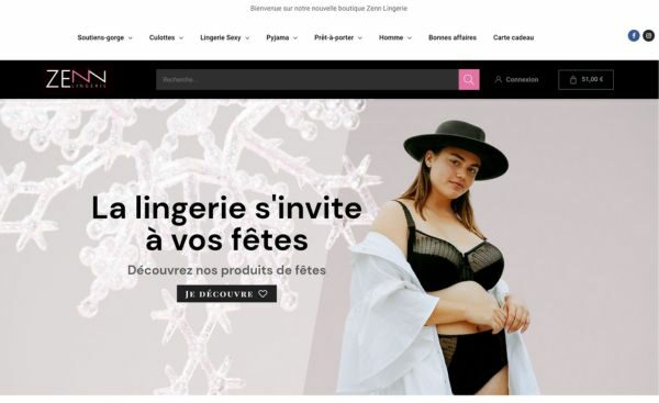 création de site zenn-lingerie.com